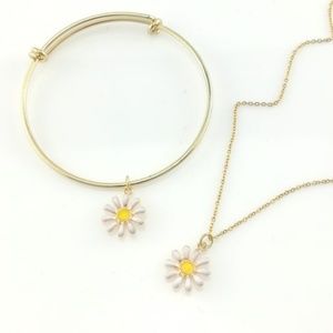 Sunflower necklace set